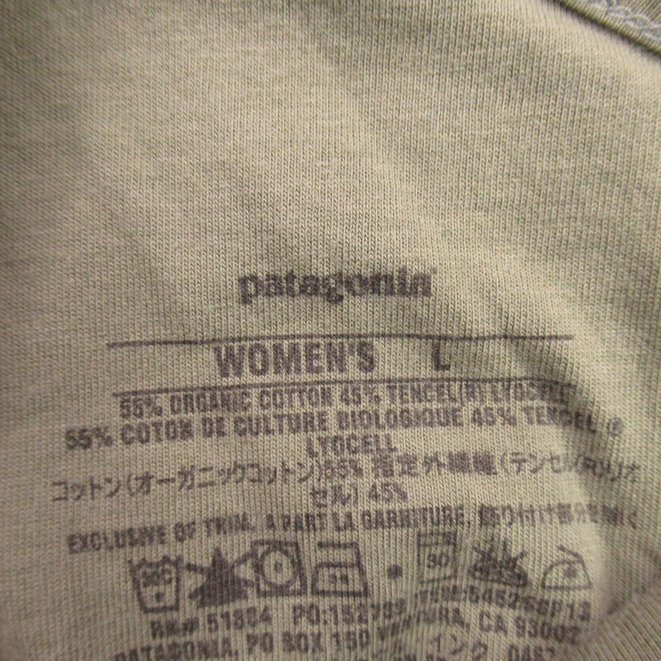 Top Patagonia para mujer grande sin mangas ligero elástico informal entrenamiento verde Foto 4 de 4