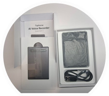 Tophorse Note-1 AI Voice 64GB Digital Recorder Transcription, Black