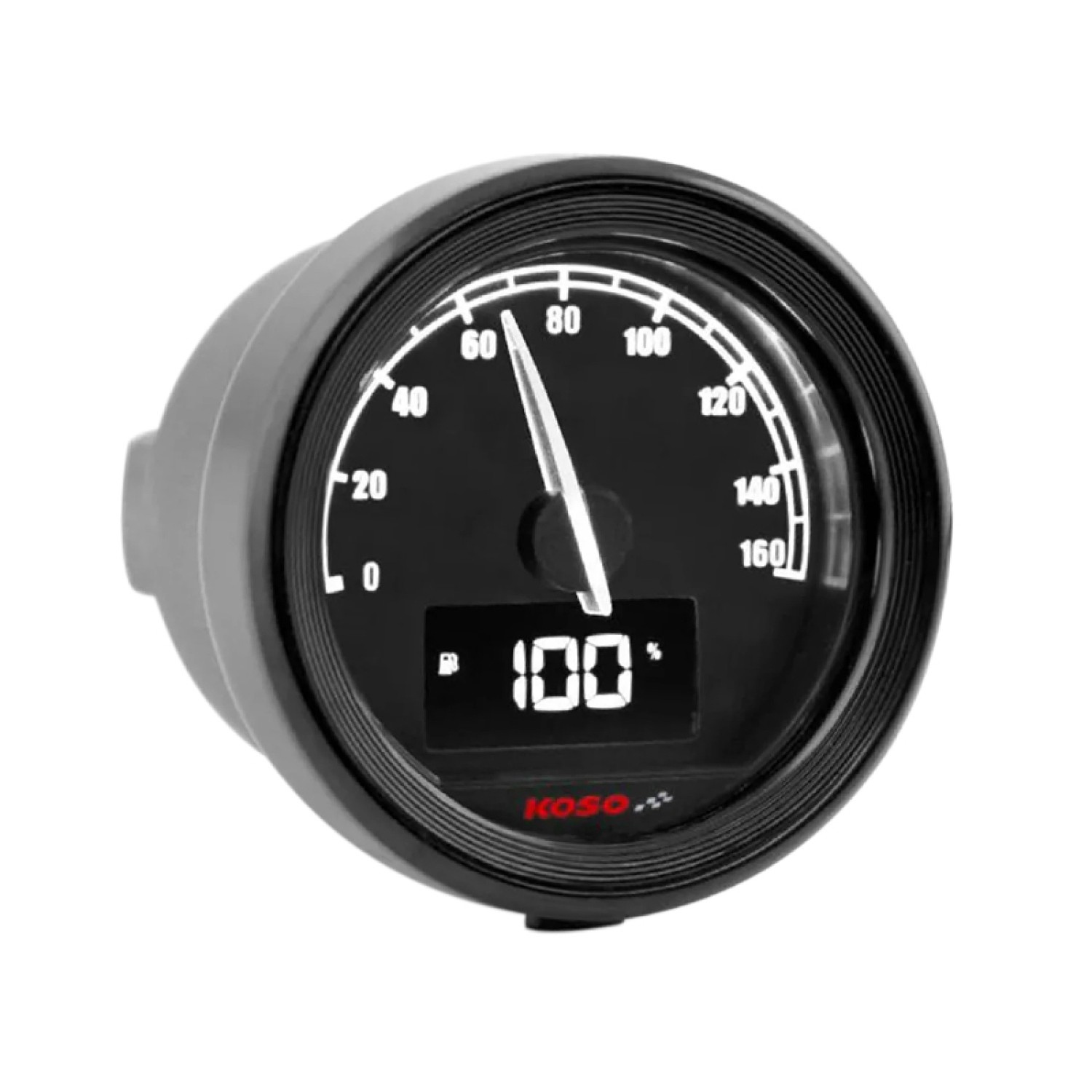 Compteur Koso D48 avec rétroéclairage LED précis et affichage aiguille 160 km/h