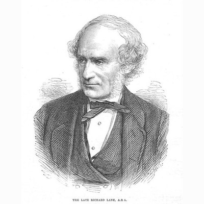 RICHARD LANE Victorian Engraver - Antique Print 1872