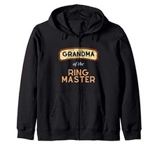 Ringmaster themed party carnival birthday grandma zip hoodiefrom JP