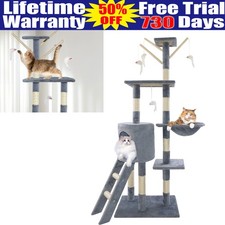 Large Cat Tree Activity Centre Scratching Post For Adult Cats Climbing Tower UK