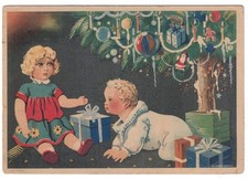 1943 Campo de Besteiros Portugal Christmas Postcard to Lisbon