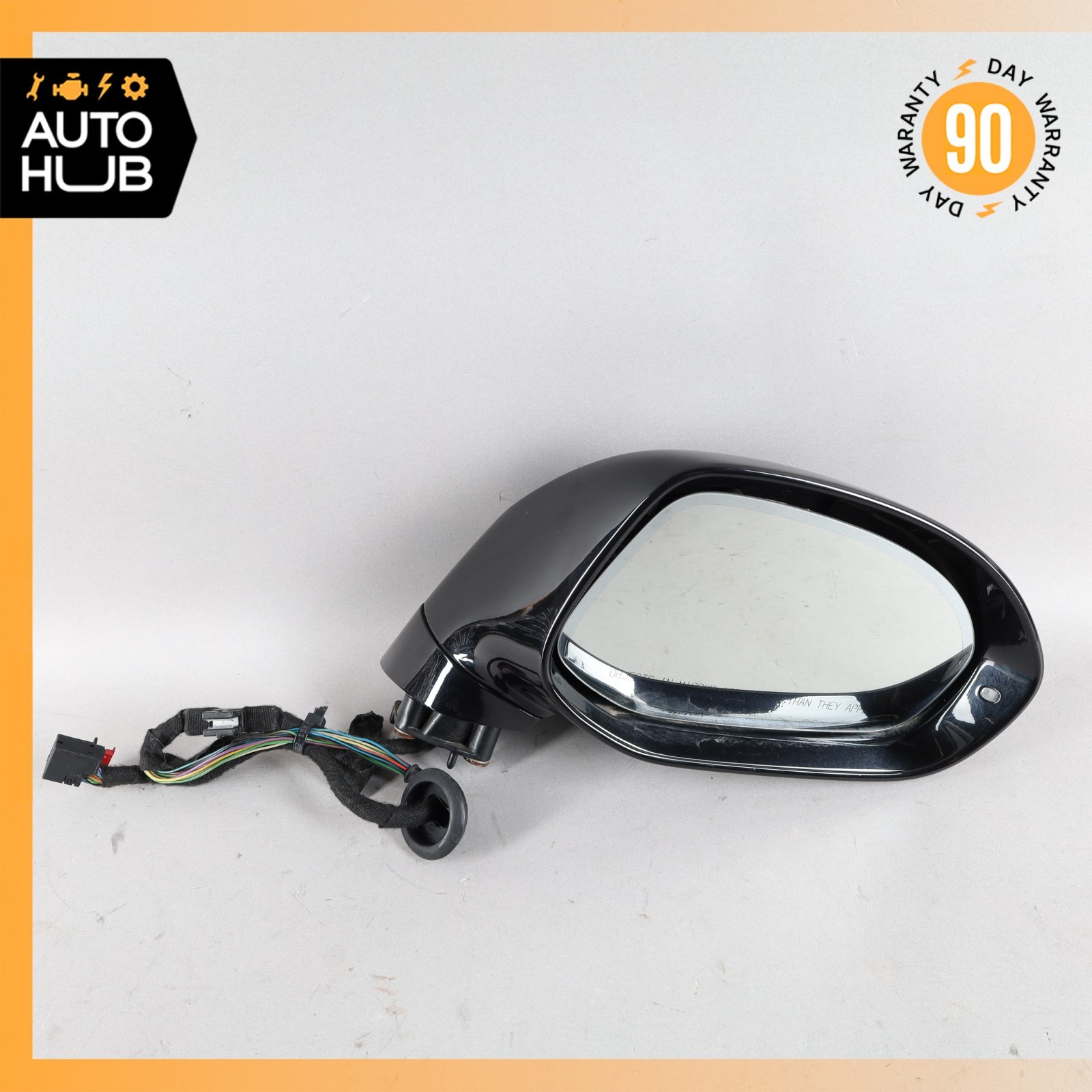 14-18 Bentley Flying Spur Right Side Rear View Door Mirror Black 4W1857410A OEM
