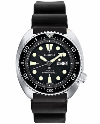 Seiko Prospex Automatic Diver 200m Black Dial 45mm Steel Black Rubber Day/Date