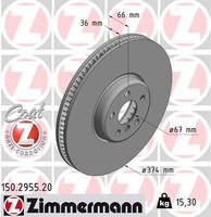 Zimmermann Bremsscheibe 150.2955.20 FüR BMW
