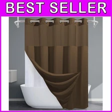 Hotel Spa Style Snap-In Liner Shower Curtain