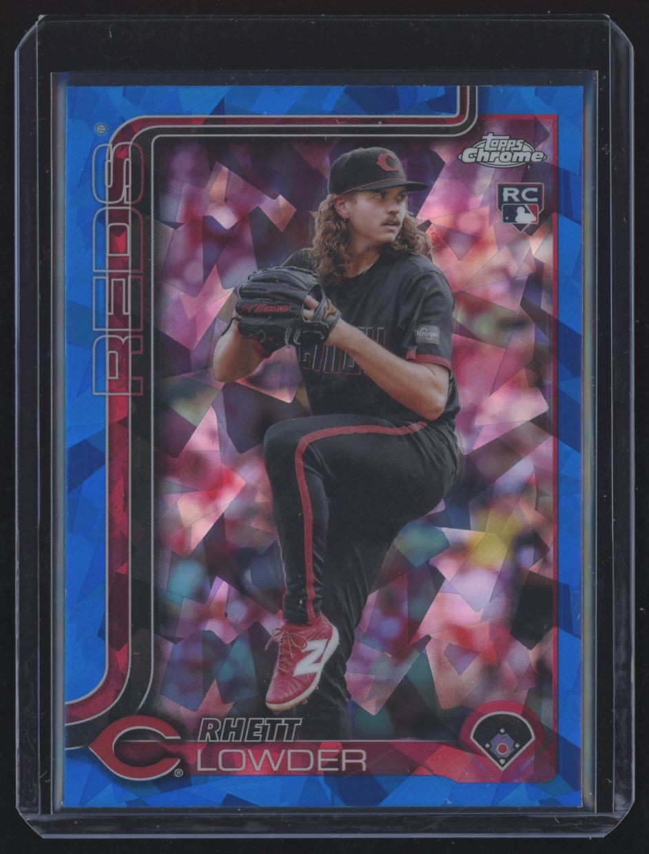 2025 Topps Chrome Sapphire Rhett Lowder RC Cincinnati Reds #147