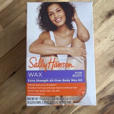 Sally Hansen EXTRA STRENGTH All Over Body Wax Hair Removal Kit 6 oz COCONUT OIL
