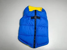 Gooby Padded Puffer Fleece Lined Zippered Vest Dog Jacket XL Chest Blue