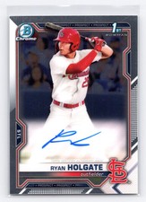 2021 Bowman Draft #CDA-RH Ryan Holgate Chrome Draft Pick Autographs