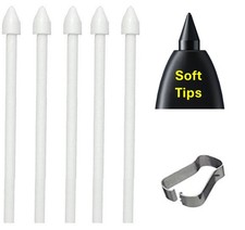  5 Soft Tips Tab S6 Lite/S7/S8/S9/S10 Pen Tips,Nibs 5 Soft Tips-White