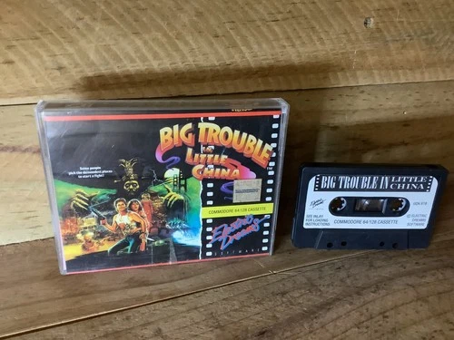 BIG TROUBLE in LITTLE CHINA - COMMODORE 64 on CASSETTE BOXED Tested