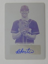 2021 Leaf Perfect Game Brock Porter BA-BP1 Magenta Print Plate Auto 1/1
