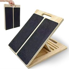 Slant Board for Calf Stretching, Adjustable Wooden Incline Board with Anti-Slip