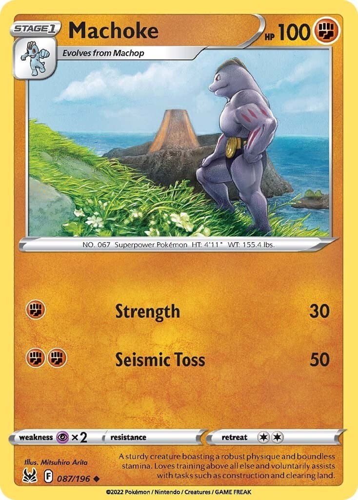 Machoke SWSH11 087/196 Pokémon SWSH11: Lost Origin Uncommon EN NM