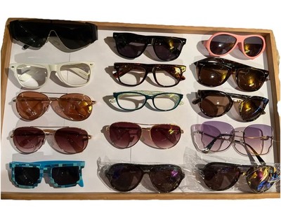 15 Glasses Frames Lot Eyeglasses Unisex Aviators Tortoise Mix Sunglasses Bundle