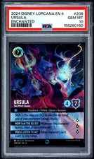 2024 Disney Lorcana Ursula Sea Witch EN 4 Ursula's Return 208 Enchanted PSA 10