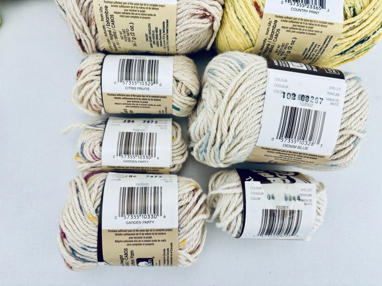 Large Lot Sugar 'N Cream Cotton +Scrub Off +Peaches & Cream DESTASH VTG Yarn image 10