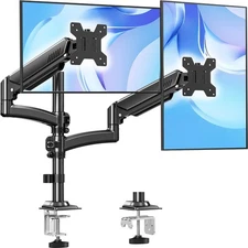 Dual Monitor Stand Holds 4.4-22 lbs Each, Dual Monitor Arm for 2 Monitors, He...