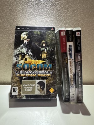 Socom U.S. Navy Seals Fireteam Bravo BUNDLE - PSP - ALL CIB