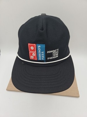 VTG Domino s Pizza Team Shierson Snapback Hat Navy Rope Bill Uniform Cap 90s