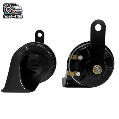 2Pcs 12V Snail Horns Waterproof High Volume w/ Relay Wiring Harness