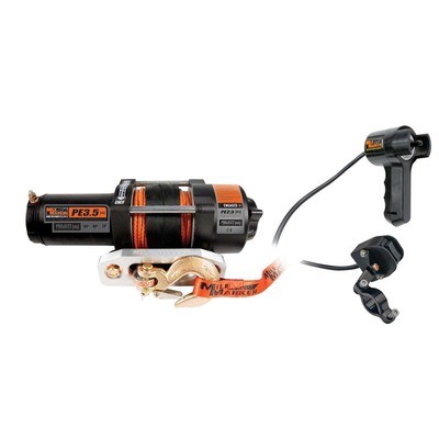 MILE MARKER 3500lb Winch w/Hawse Fairlead & 12' Remote- 77-53112BW