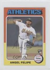 2024 Topps Heritage Mini Rookies Angel Felipe #147 0c4