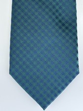Goodfellow  Co Tie Green Blue Check Pattern Slim Mens Necktie 58x2.75