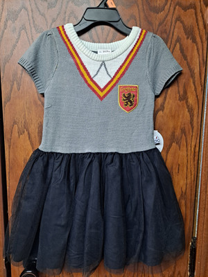 New Harry Potter Gryffindor Baby Toddler Girl 4T Cosplay Dress TuTu