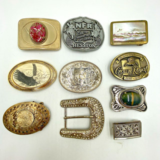 10 Belt Buckle Lot. Lot 462