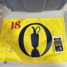 ERNIE ELS SIGNED AUTOGRAPH BRITISH OPEN PIN FLAG  JSA COA THE OPEN HOF LEGEND