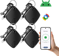 4-Pack Android Smart Tracker Tags Works with Google Find My Device 2026 Model