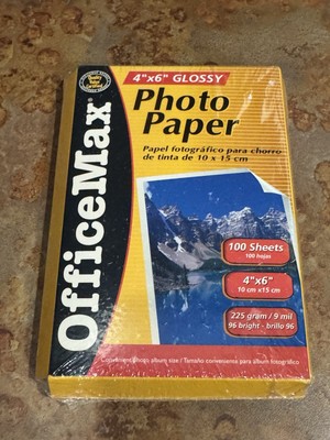 Photo Paper by Office Max - 4x6 100 sheets New Factory Sealed 