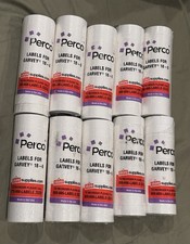 110 Rolls Perco 1812 White Pricing Labels for Garvey 18 - 6 Price Gun