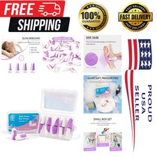 Compact  Hygienic Foam Ear Plugs, 5 Pairs - Ideal for Sleeping, Study  Travel