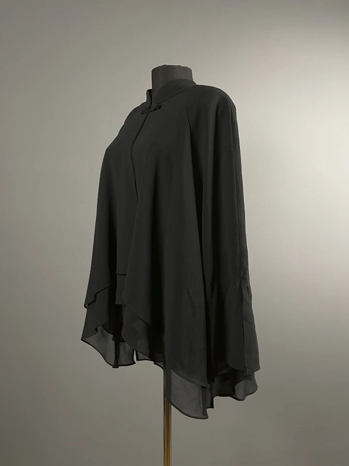 Blusa Blazer Abrigo Joseph Ribkoff Negra Abierta Un Botón Talla L EE. UU. 12 UK 14 Foto 4 de 4