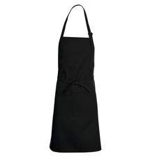 Chef Designs Unisex Adult Premium bib Apron 24W x 34L Black