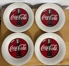 Set Of 4 Vintage 1996 COCA-COLA PLATE SALAD DESSERT- GIBSON - 7 3/4 INCHES