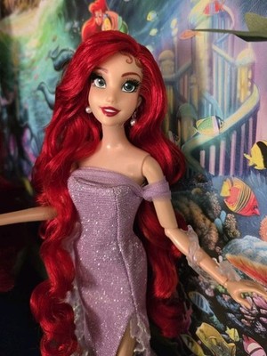 Disney Limited Edition Doll Designer Ariel Restyled Purple Mattel Dress
