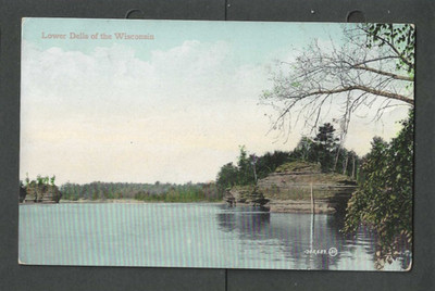 Ca 1900s Post Card Wisconsin Lower Dells Of The Wise River