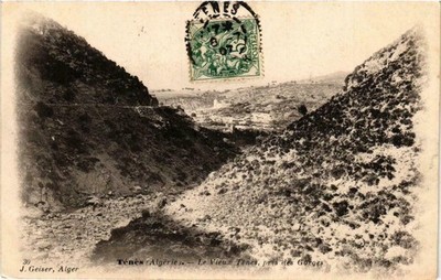 CPA ALGERIA Geiser 30 TENES Le Vieux Ténés pres des Gorges (756154)