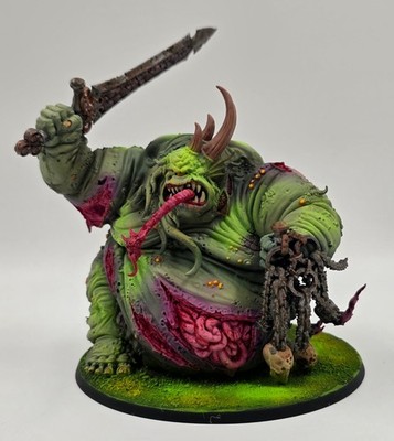 Great Unclean One big Daemon of Nurgle Death Guard  Warhammer 40K top painted