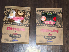 NIB Authentic Set of 2 - Fuggler X Gremlins Gizmo  Stripe Funny Ugly Monster