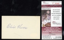 Ernie Nevers Signed 3x5 Post Card JSA COA HOF