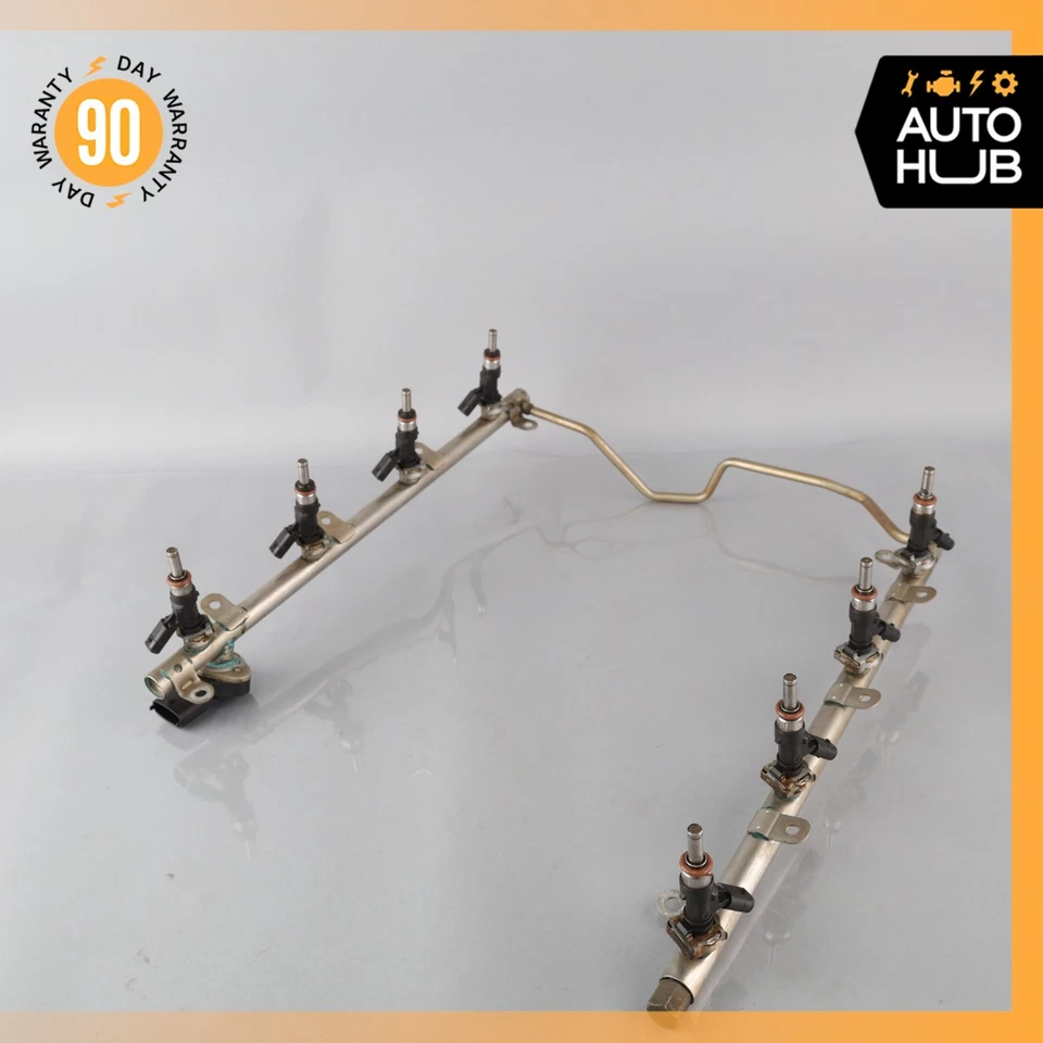 07-15 Mercedes W164 ML63 E63 C63 AMG Motor Inyector Riel con Inyectores Fabricante de Equipo Original Foto 2 de 4