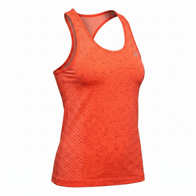 Under Armour Damen Tank Top Extra Small Orange HeatGear Seamless Racerback
