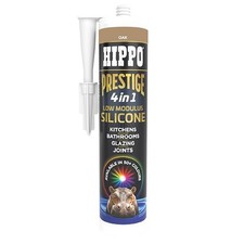 Hippo Prestige 4-in-1 Low Modulus Silicone Sealant 300ml – Oak