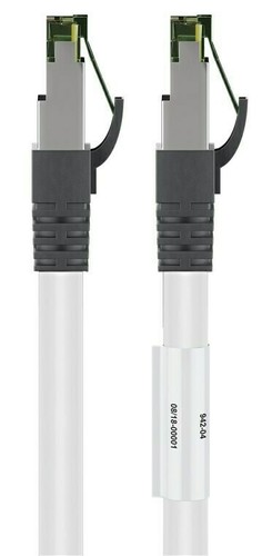 Kabel krosowy CAT 8.1, S / FTP (PiMF), biały; kabel krosowy CAT 8.1, S / FTP (PiMF), biały, - Zdjęcie 3 z 7